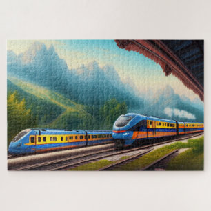 Train Jigzaag Puzzle Legpuzzel