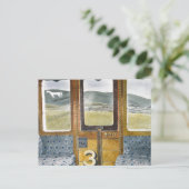 Train Landschap Landschap door Eric Ravilious Briefkaart (Staand voorkant)