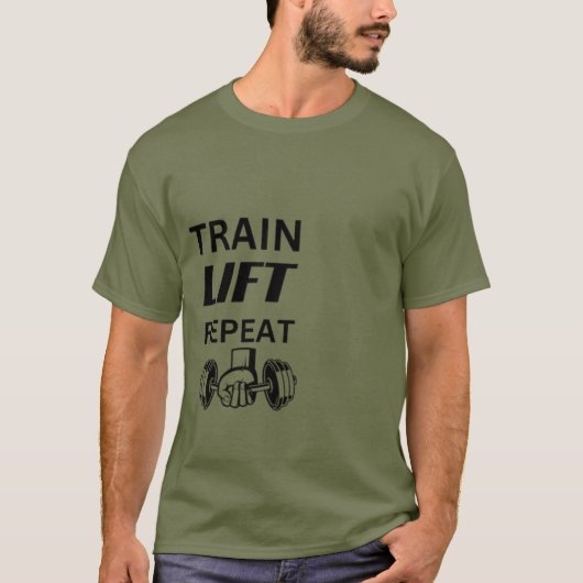 train lift repeat t-shirt (Voorkant)