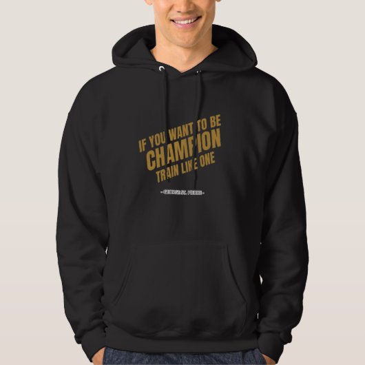 Train Like a Champion Hoodie (Voorkant)