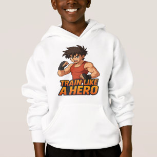 Train Like a Hero Fitness Illustratie T-Shirt