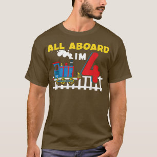 Train Lover 4 jaar oud 4 jaar oud 4 jaar Alle over T-shirt