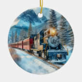 Train Lover Christmas Cadeau Ornement (Devant)