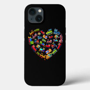 Train lover hart voor peuter jongens Kinder trein iPhone 13 Hoesje