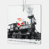 Train Lover Keramisch Ornament (Links)