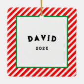 Train Lover Keramisch Ornament (Achterkant)