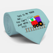 Train Lovers Funny Stropdas voor mannen (Opgerold)
