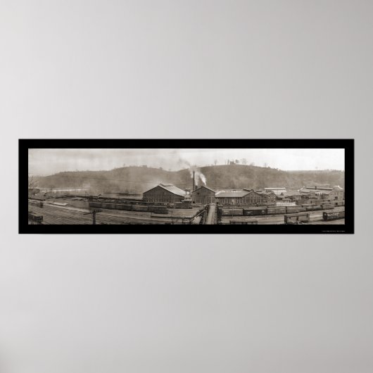 Train Lynchburg VA Foto 1909 Poster (Voorkant)