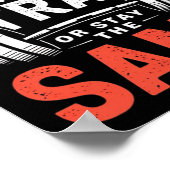 Train met spanning - Fitness Bodybuilding Workout  Poster (Hoek)