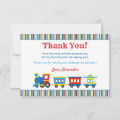 Train mignon Carte de remerciements (Devant)