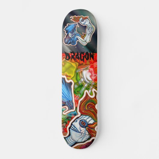 Train Mijn Draken Skateboard (Voorkant)
