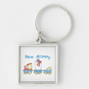 Train New Mammie Het is een Jongen Gifts Sleutelhanger