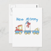Train New mammie of Boy tshirts and Gifts Briefkaart (Voorkant / Achterkant)