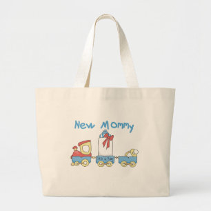 Train New mammie of Boy tshirts and Gifts Grote Tote Bag