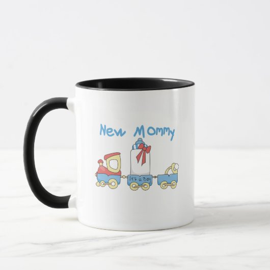 Train New mammie of Boy tshirts and Gifts Mok (Links)