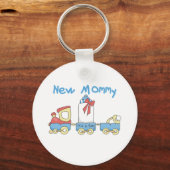 Train New mammie of Boy tshirts and Gifts Sleutelhanger (Voorkant)