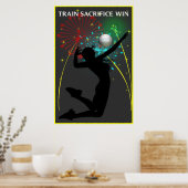 Train Offe Win Volleyball Poster (Keuken)