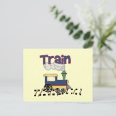 Train on Track Tshirts en cadeaus Briefkaart (Staand voorkant)