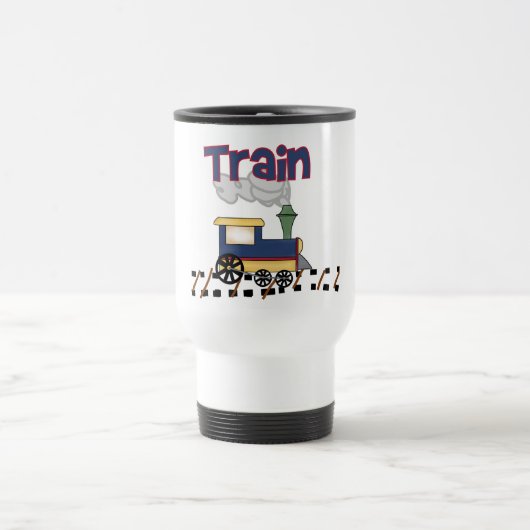 Train on Track Tshirts en cadeaus Reisbeker (Center)