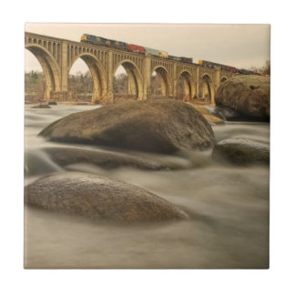 Train over James River Tegeltje