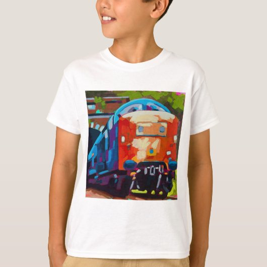 Train Painting - Gift for Train Enthusiasts T-shirt (Voorkant)