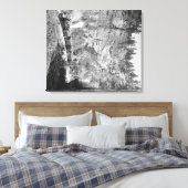 Train Passen door Elk Canyon nabij Canvas Afdruk (Insitu (Slaapkamer))