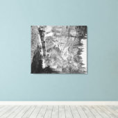 Train Passen door Elk Canyon nabij Canvas Afdruk (Insitu (Houten vloer))