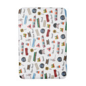 Train Pattern Little Boy First Name Choo Kinder Badmat (Voorkant Verticaal)