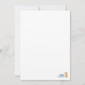 Train & Plane, 5x7 Baby shower-uitnodiging Kaart (Achterkant)