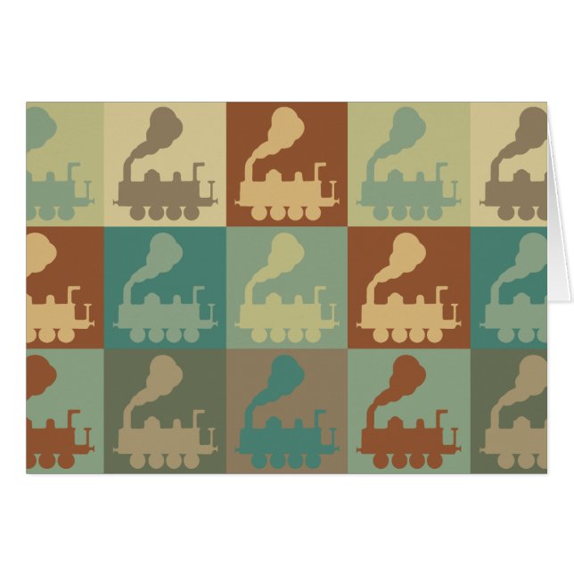 Train Pop Art (Voorkant Horizontaal)