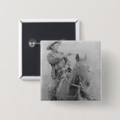 Train Robber zal "Dixon" Roberts Vierkante Button 5,1 Cm (Voorkant /achterkant)