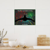 Train Sacrifice Gagner Poster de natation (Cuisine)