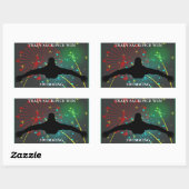 Train Sacrifice Gagnez Stickers de natation (Feuille)
