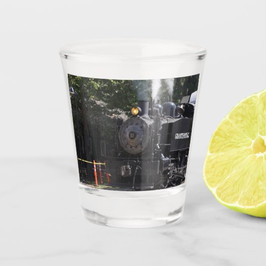 Train schotglas shot glas (Voorkant)
