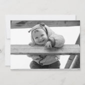 Train Second Birthday Invitation | Train Birthday Kaart (Achterkant)