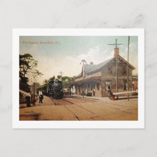 Train Station, Bloomfield, New Jersey  Briefkaart