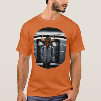 Train Station Bull T-shirt