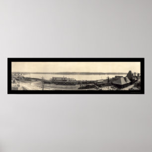 Train Station Keokuk Foto 1907 Poster