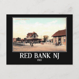 Train Station, Red Bank, NJ  Briefkaart