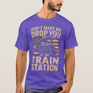 Train Station Yellowstoneakehemrain Conductor Cost T-shirt
