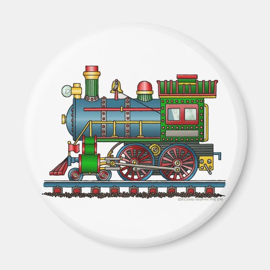 Train Steam Engine Choo Choo Magnets (Devant)