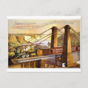 Train Steam Railroad Steampunk Engine Destiny Briefkaart