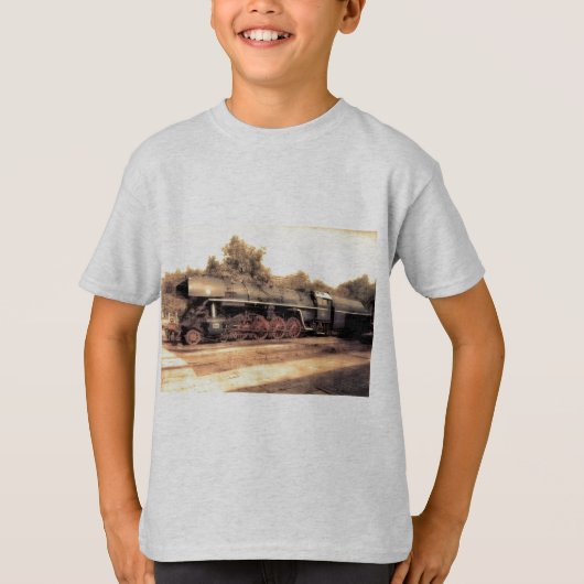 Train Steam Railroad Steampunk Engine Destiny T-shirt (Voorkant)