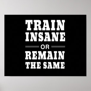 Train-stuurhut of hetzelfde blijven poster