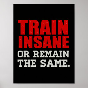 Train-stuurhut of hetzelfde blijven poster