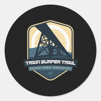 Train Surfer Trail - Devou Park, Kentucky  Ronde Sticker