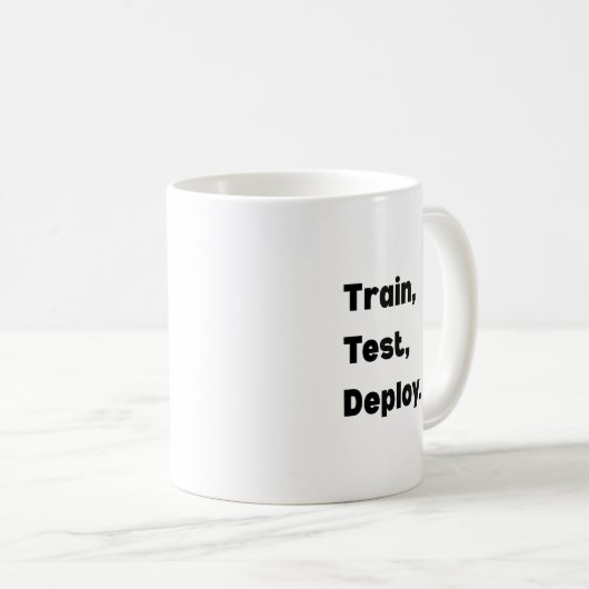Train Test Deploy Mug – AI Engineer Workflow  (Devant droit)