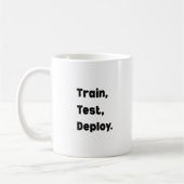 Train Test Deploy Mug – AI Engineer Workflow  Koffiemok (Links)