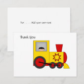 Train Thank You Card Bedankkaart (Voorkant / Achterkant)