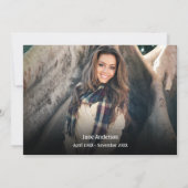 Train Track Forêt Automne Sympathie Merci Cartes (Dos)